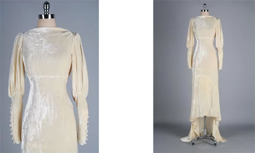 1930s wedding dress