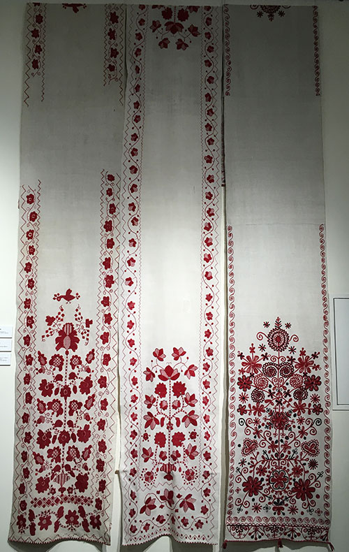Ukrainian embroidered wedding towels with the Tree-of-Life motif