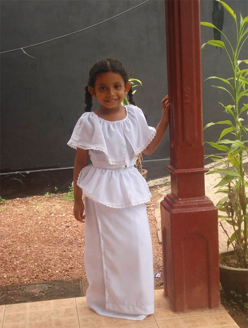 Lama sariya folk garments of Sri Lanka