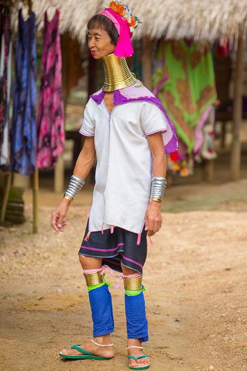 Kayan people with their neck rings