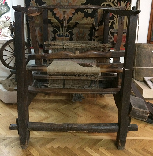 Four-post weaving loom from Central Ukraine 19th-20th century