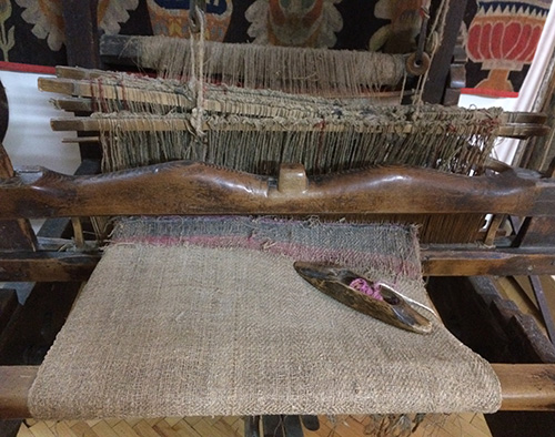 Four-post weaving loom from Central Ukraine 19th-20th century