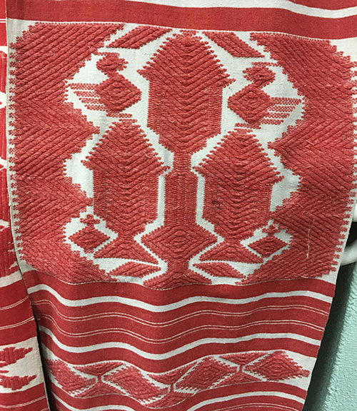 hand-woven ceremonial towel from northern Ukraine