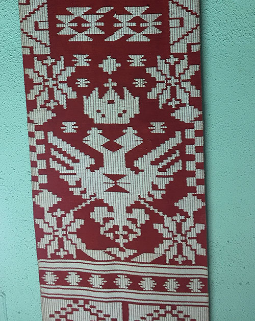 hand-woven ceremonial towel from northern Ukraine