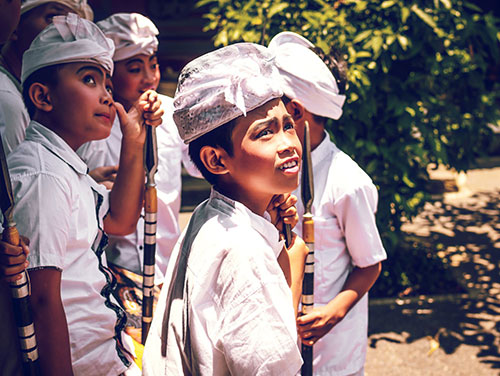 Balinese udeng Indonesian folk headpiece