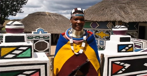 African Ndebele folk costume