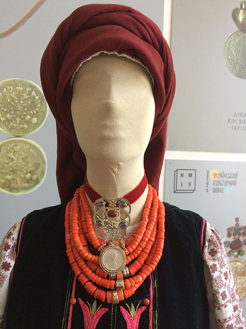 Beautiful Ukrainian traditional dukach jewelry