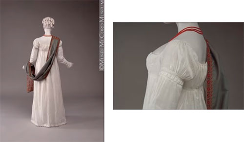 Muslin dress from 1810-1814