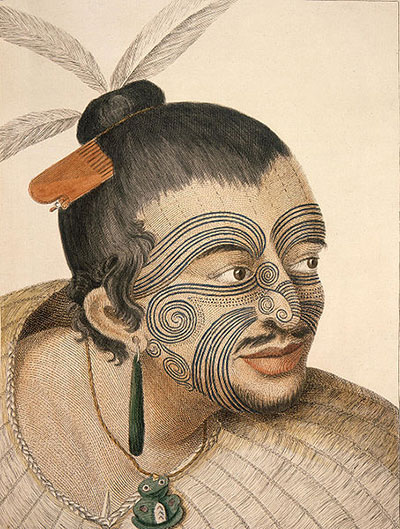 Portrait of Māori man