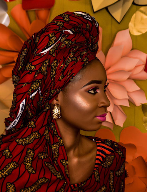 African traditional head tie