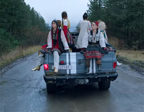 stage costumes in Rita Ora x Imanbek Bang music video