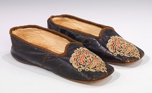 19th-century kid shoes
