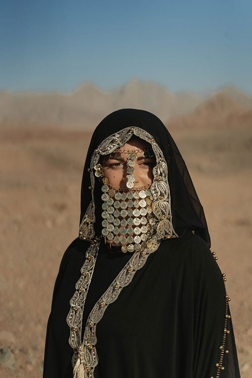 Yemeni women’s folk garment burqa