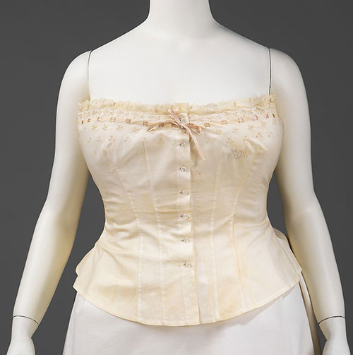 French corset cover from 1885-1890