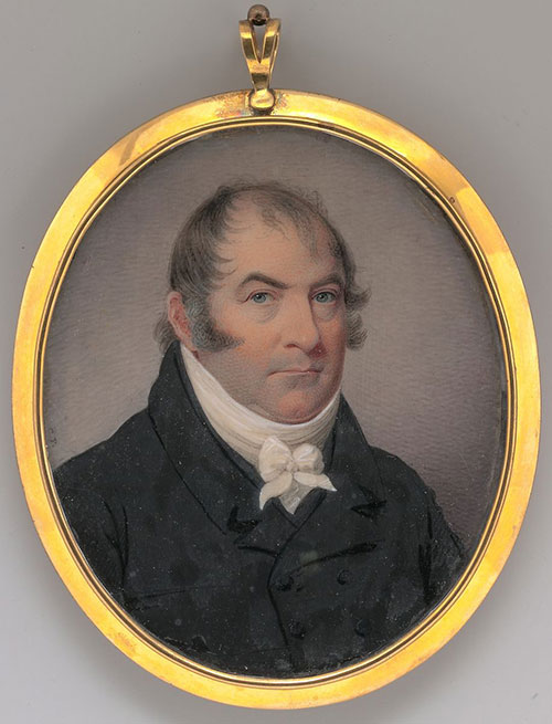 Portrait miniature of Colonel James Elliott McPherson, 1819