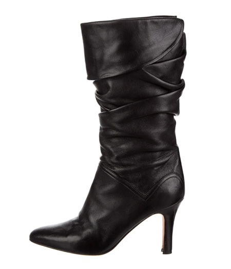 leather slouchy boots from Manolo Blahnik