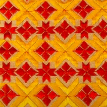Indian Phulkari embroidery