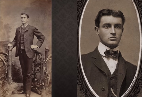 Gentlemen in sack suits. Cabinet card photos, Brooklyn, New York, the 1890s