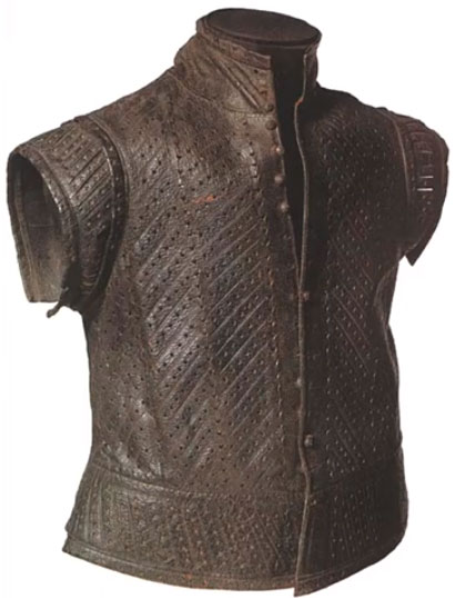 Tudor leather jerkin from between 1550 and 1600