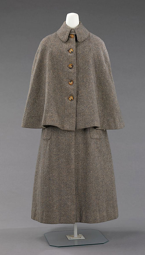 British woolen overcoat, 1885