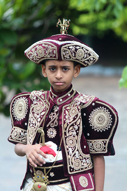 Male wedding outfit of Sri Lanka