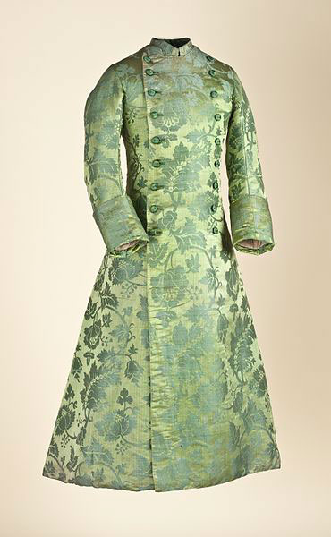 Banyan or robe de chambre – favorite informal wear of 18th-century gentlemen