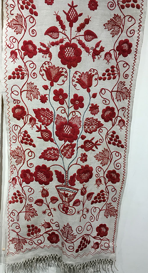 Ukrainian floral embroidery