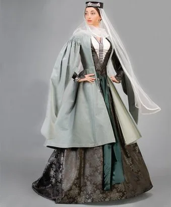 Georgian Noblewoman's dress made by Samoseli Pirveli