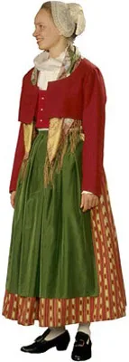 National women's clothes in Vanha Korpilahti region of Finland