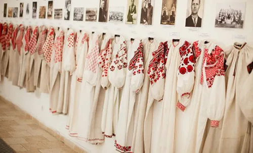 Collection of vintage Ukrainian embroidered shirts