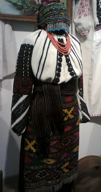 Vintage Ukrainian embroidered shirt
