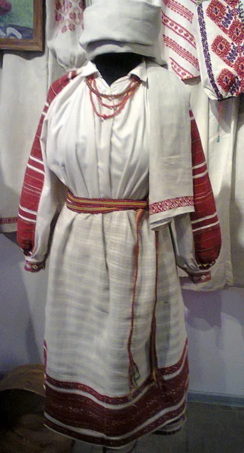 Vintage Ukrainian embroidered shirt