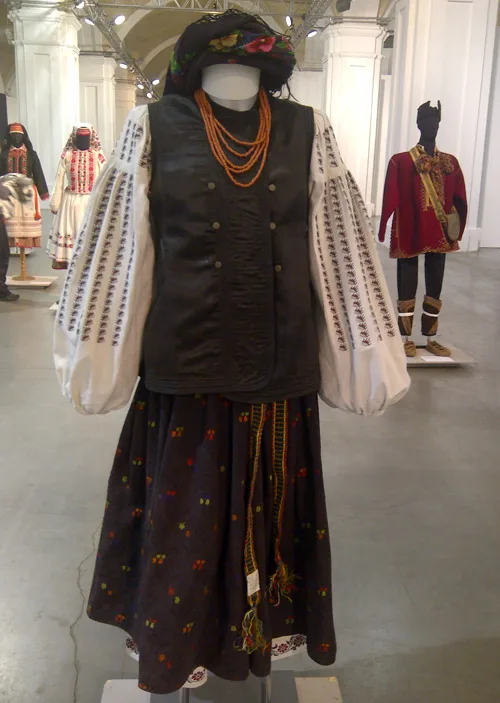 Traditional Ukrainian female attire of 19th - early 20th century
