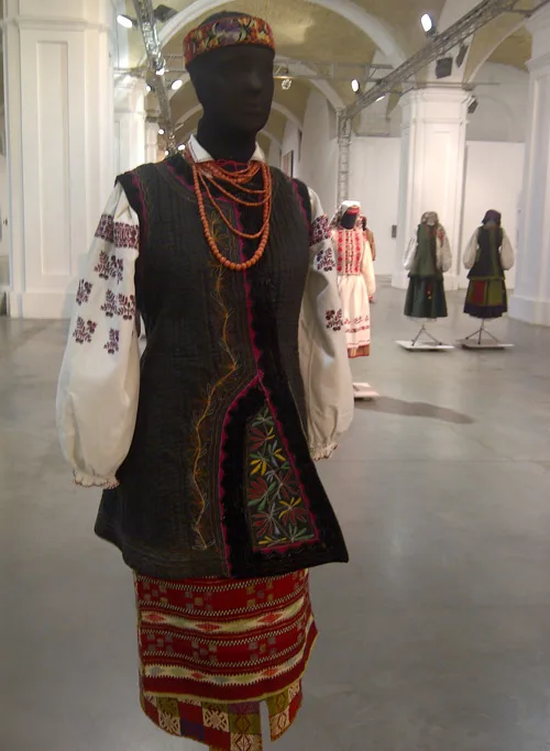 Traditional Ukrainian female attire of 19th - early 20th century