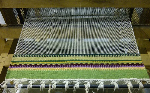 Ukrainian vintage wooden loom