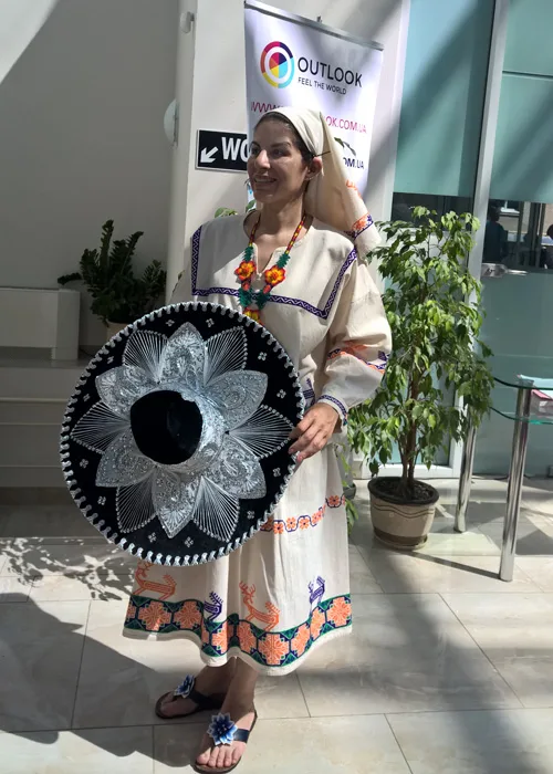 Mexican traditional embroidered costume