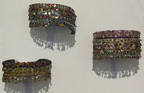 Wedding headdresses chiltse used in Western Ukraine Bukovina region