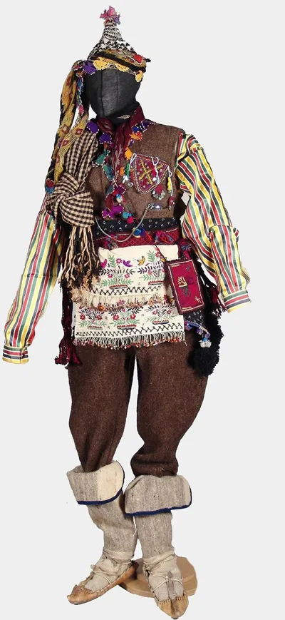Traditional bridegroom or festive costume from Marmara region or Turkey