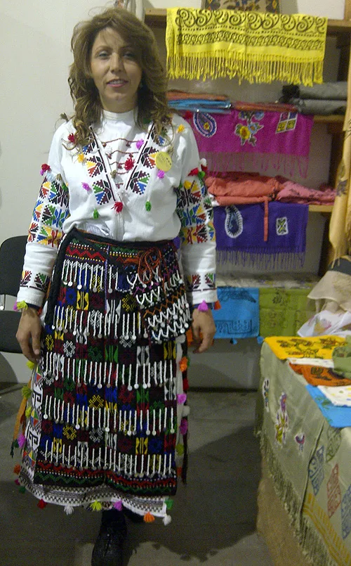 Turkish woman from Pontic region in traditional clothing