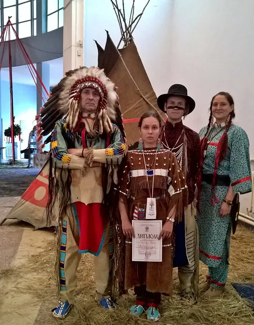 Traditional clothing of Native American Indians