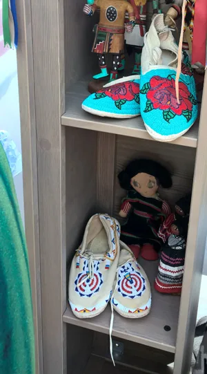 Traditional Native American moccasins