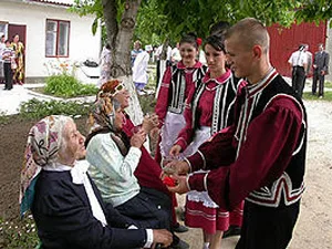 Gagauz national costume. Gagauzia is the offspring of Kumans and Pechenegs