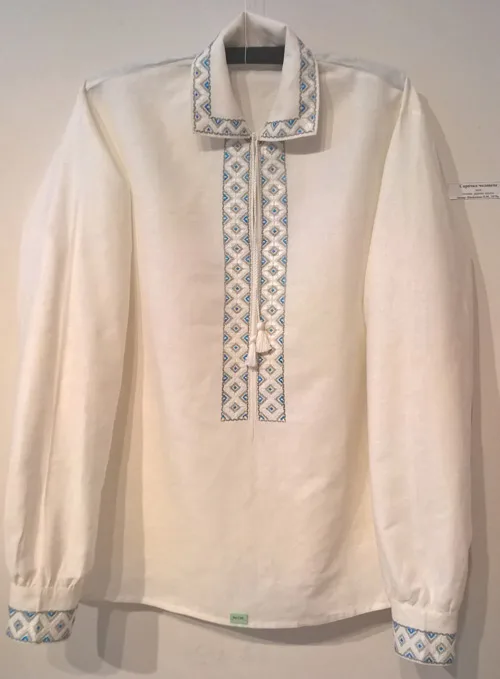Men's embroidered shirt from Reshetylivka region of Ukraine