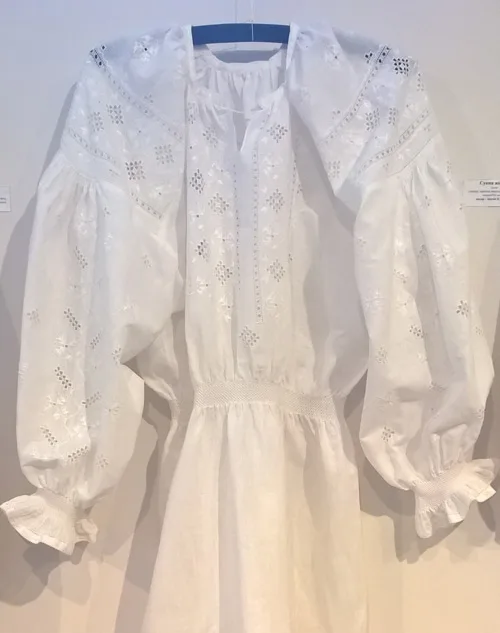 women's embroidered shirt from Reshetylivka region of Ukraine