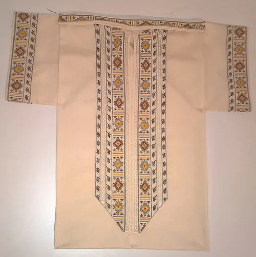 Samples of traditional Reshetylivka embroidery from central Ukraine