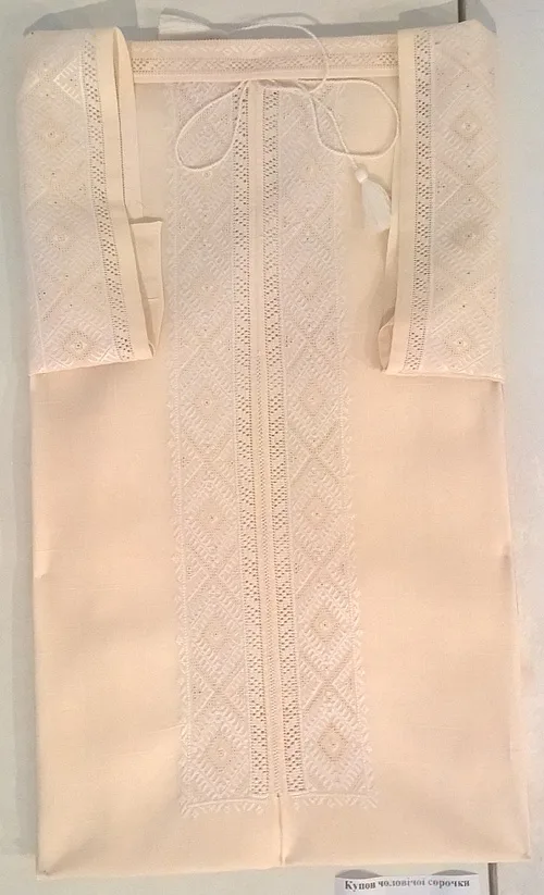 Samples of traditional Reshetylivka embroidery from central Ukraine