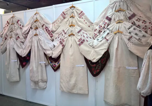 Female embroidered shirts from Central Ukraine