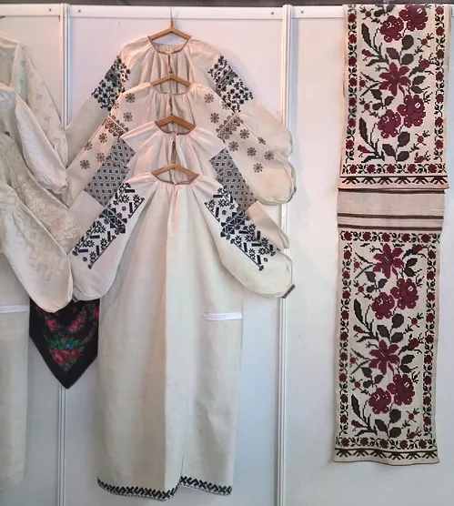 Female embroidered shirts from Central Ukraine