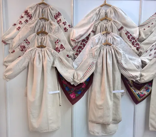 Female embroidered shirts from Central Ukraine