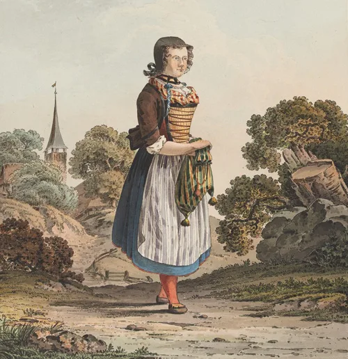 Female traditional clothing from Canton of Basel-Landschaft